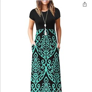 Auselily long MAXI DRESS with pockets
